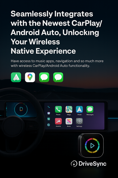 DriveSync™ v2 Pro Wireless Carplay Adapter