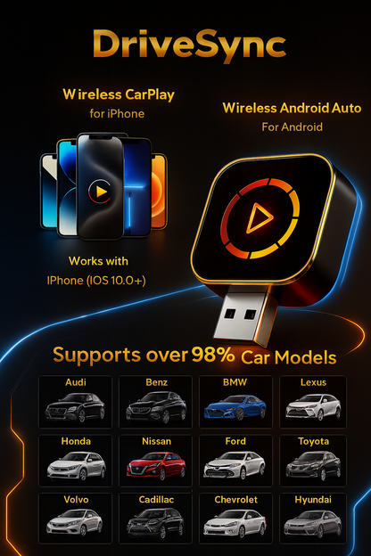 DriveSync™ v2 Pro Wireless Carplay Adapter